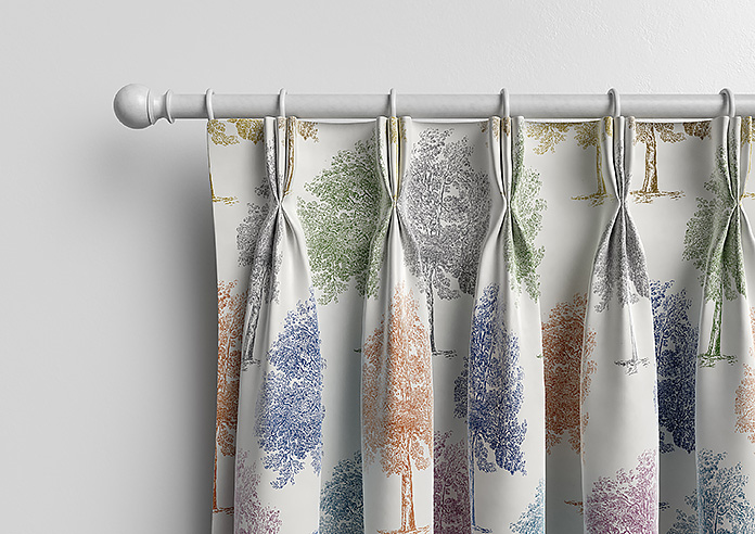 Vintage Tree Velvet, Multi - Made to Measure Curtains - Image 11